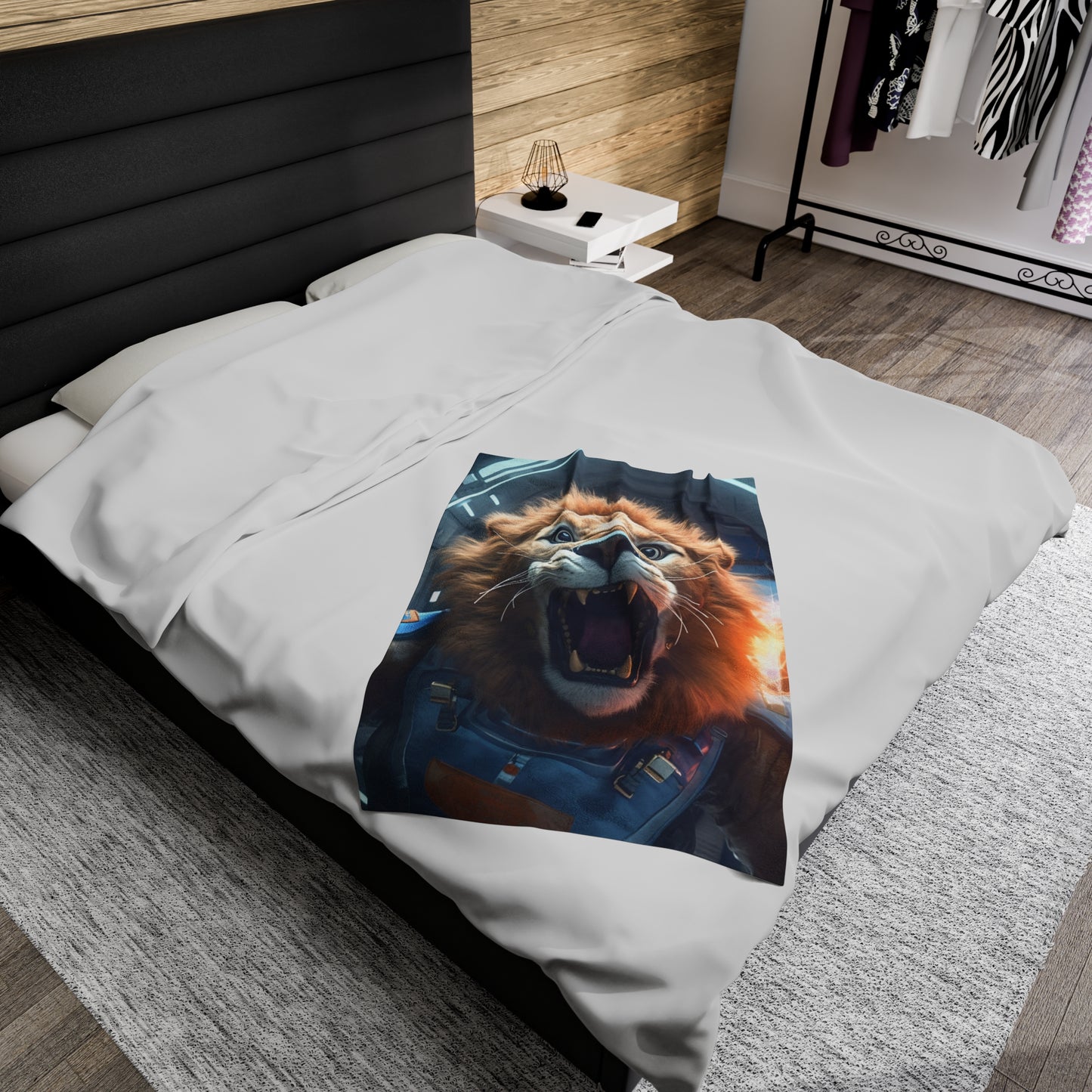 Astro Lion Plush Blanket