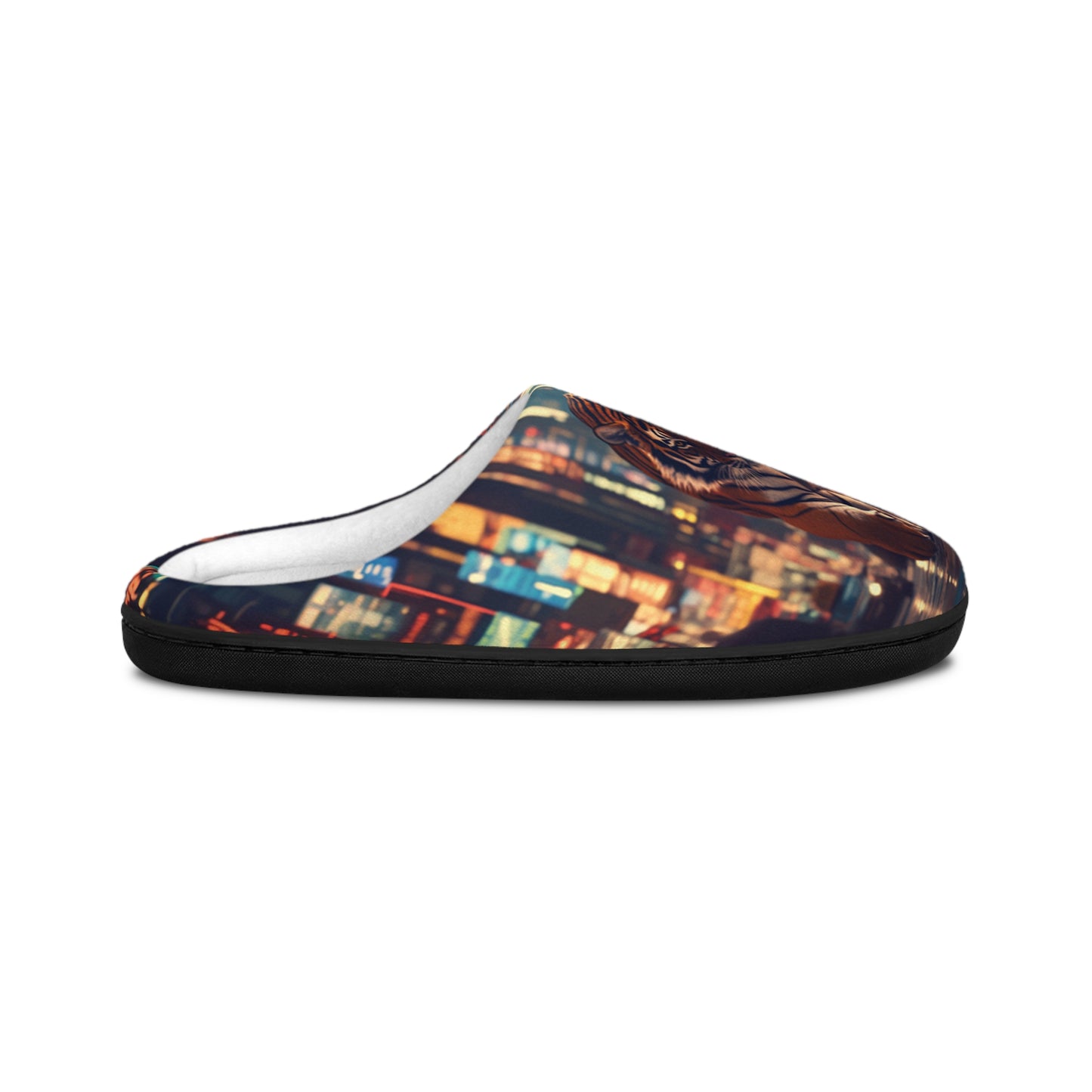 Tiger In The City Men's Indoor Slippers