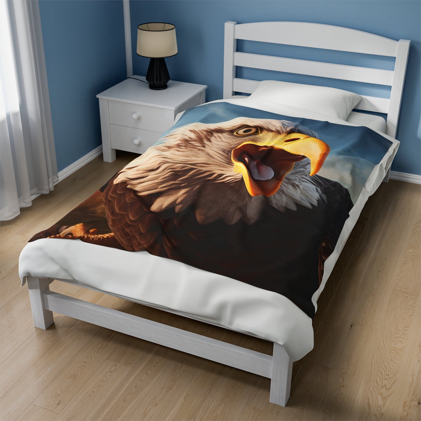 Bald Eagle Real Predator Plush Blanket