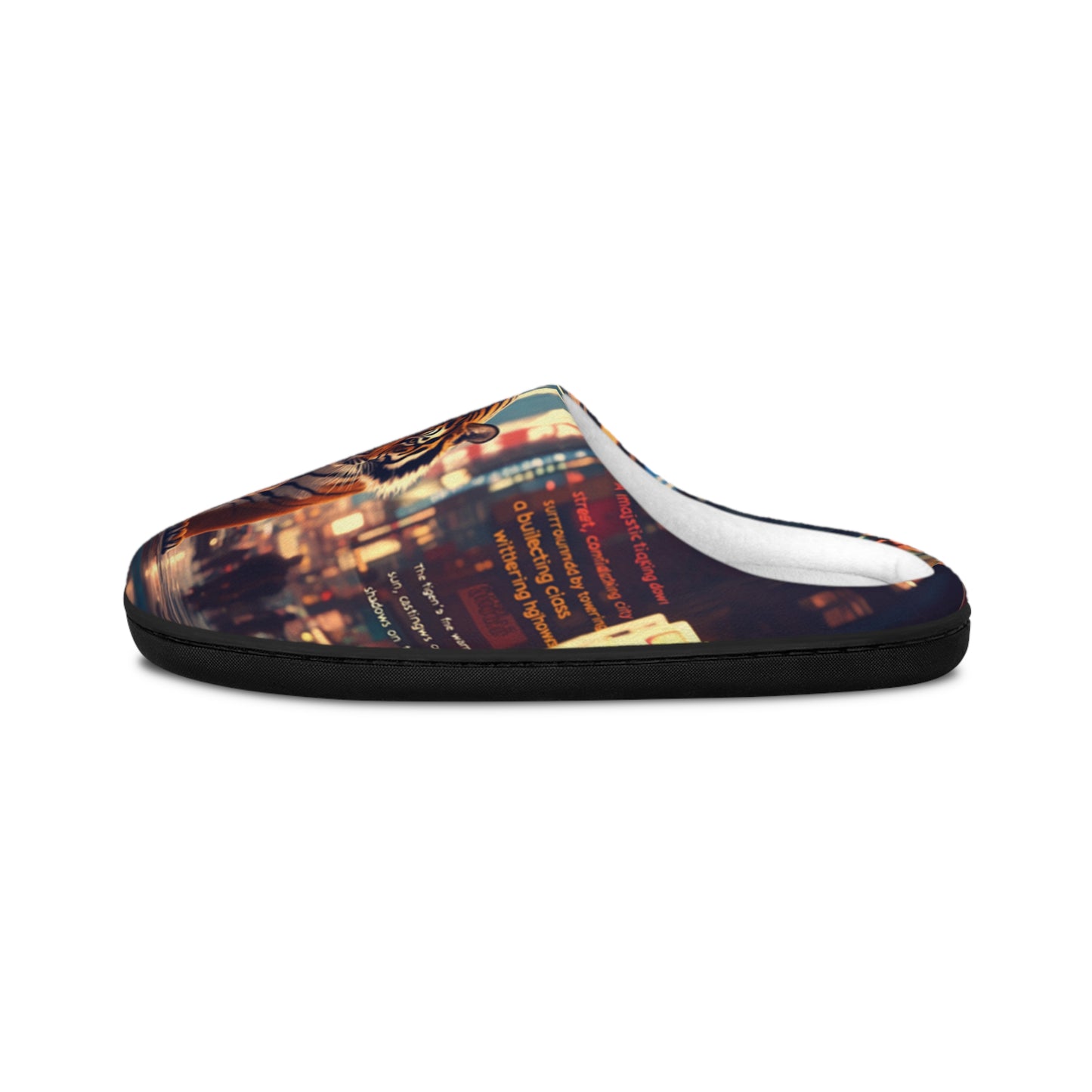 Tiger In The City Men's Indoor Slippers