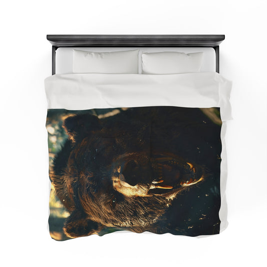 Grizzly Bear (2) Plush Blanket