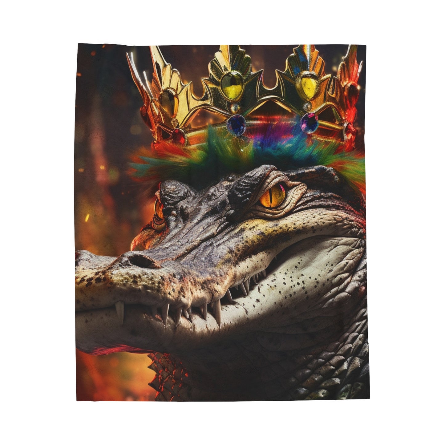 Alligator King Plush Blanket