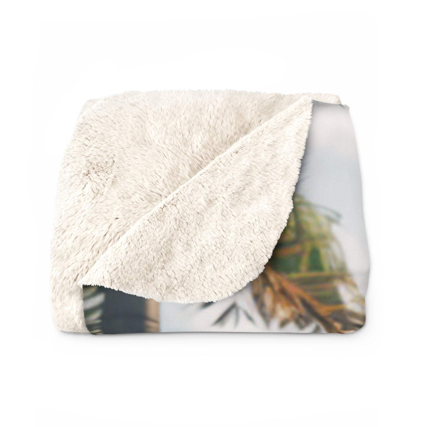 Tiger In The Jungle Sherpa Fleece Blanket