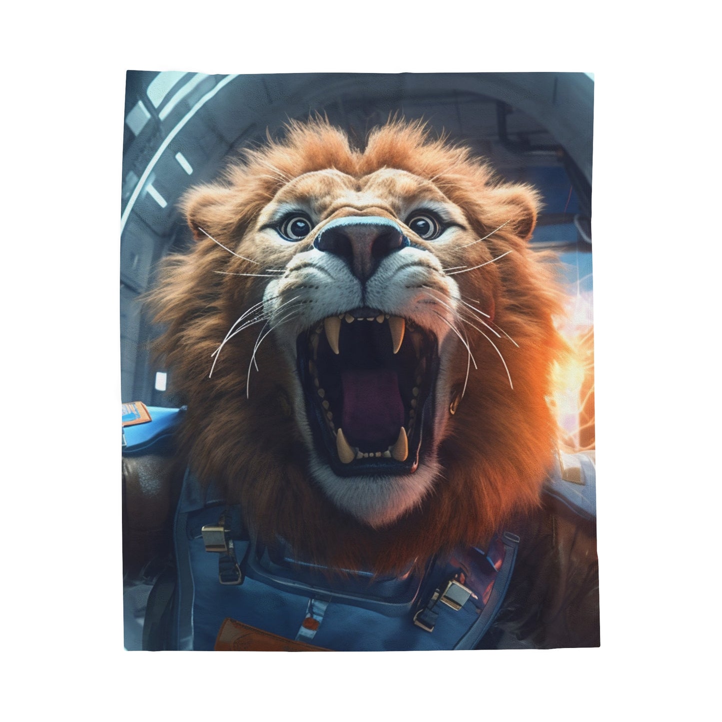 Astro Lion Plush Blanket