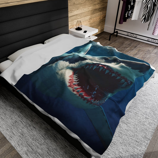 Great White Shark Vicious Blanket