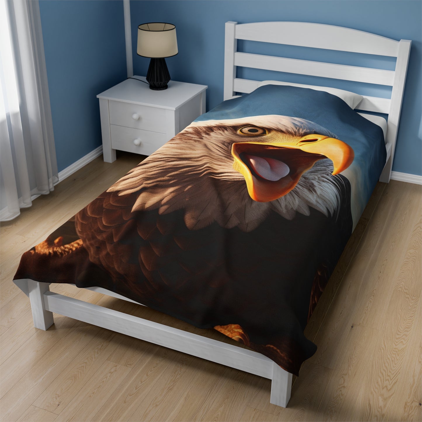 Bald Eagle Real Predator Plush Blanket