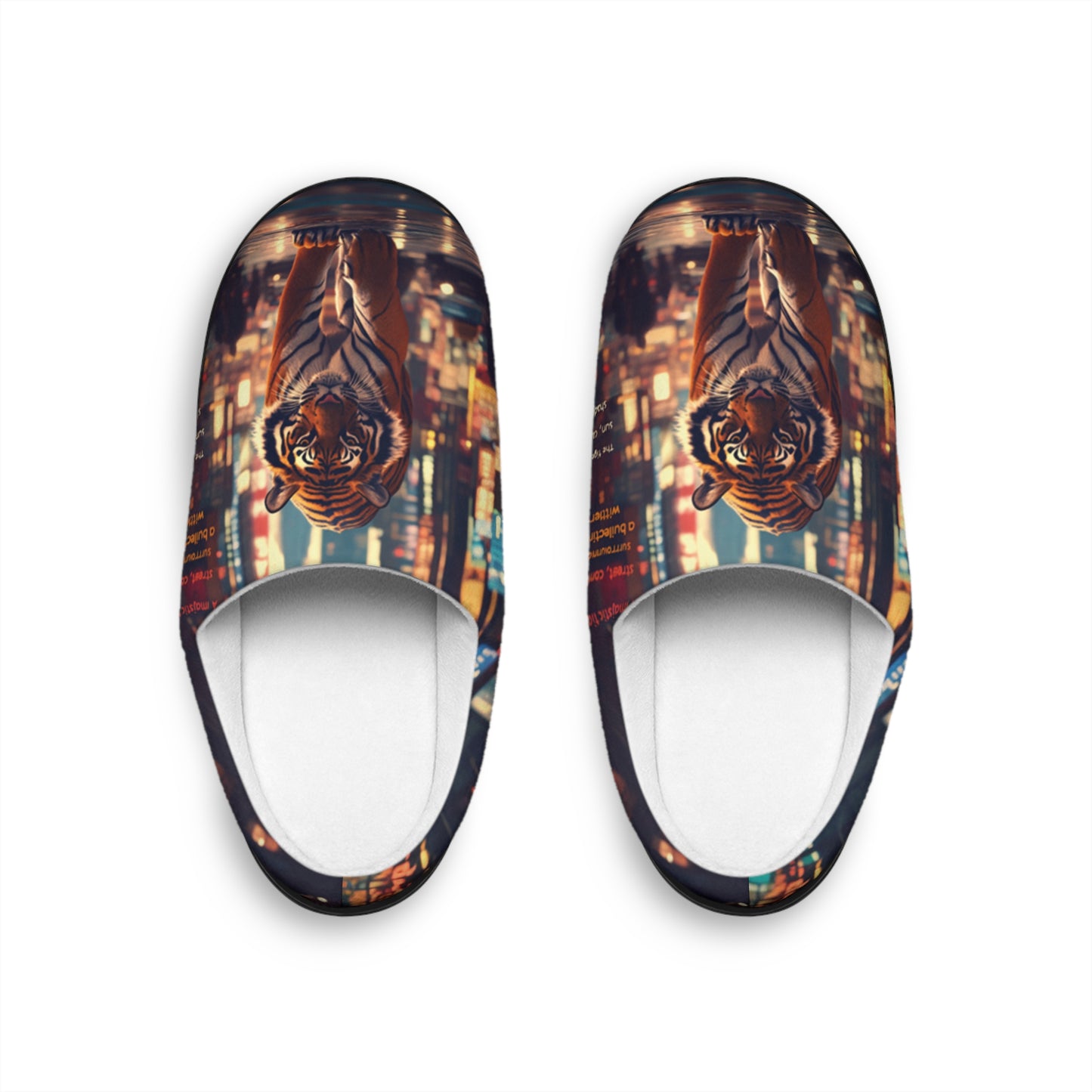 Tiger In The City Men's Indoor Slippers