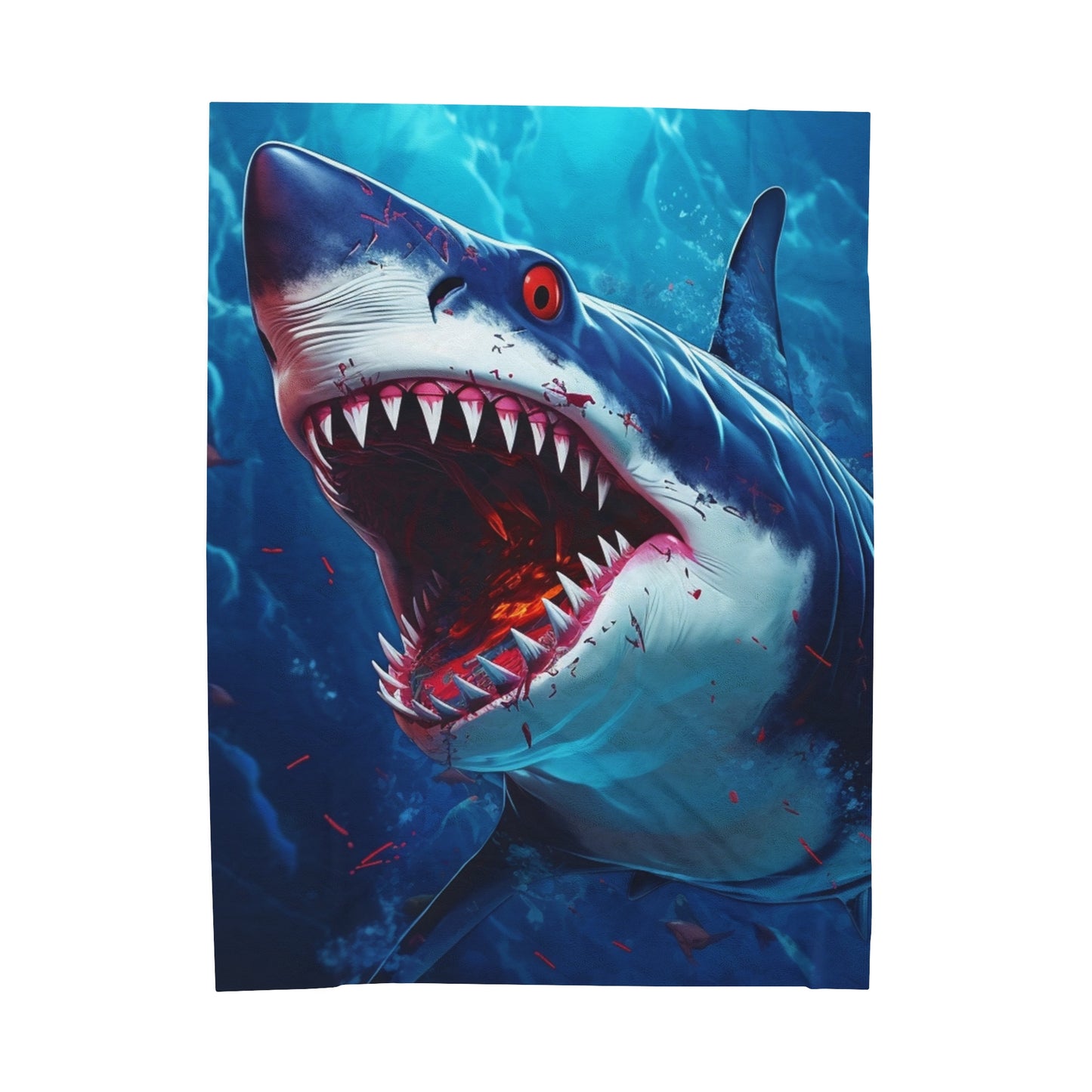 Great White Shark Scary Blanket