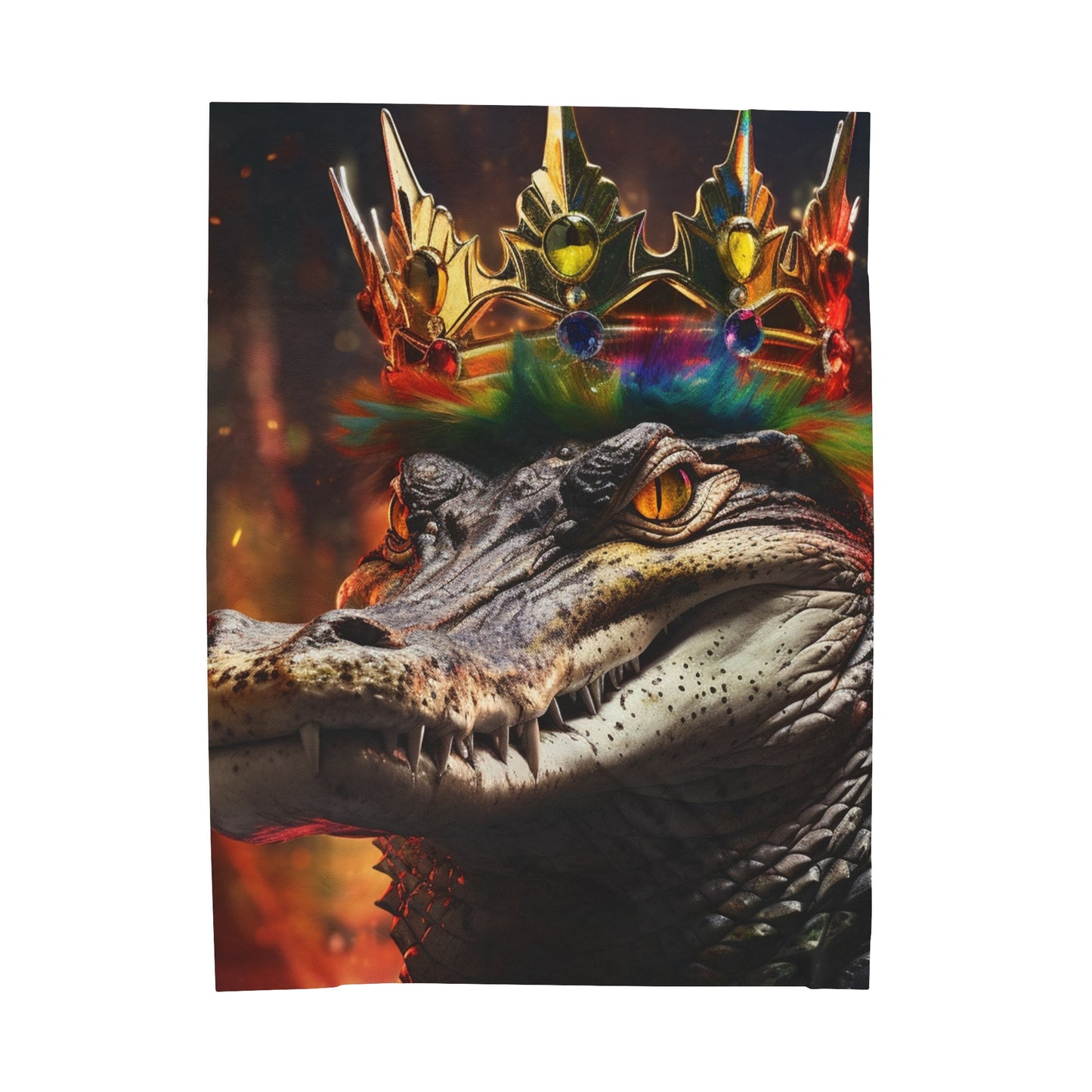 Alligator King Plush Blanket