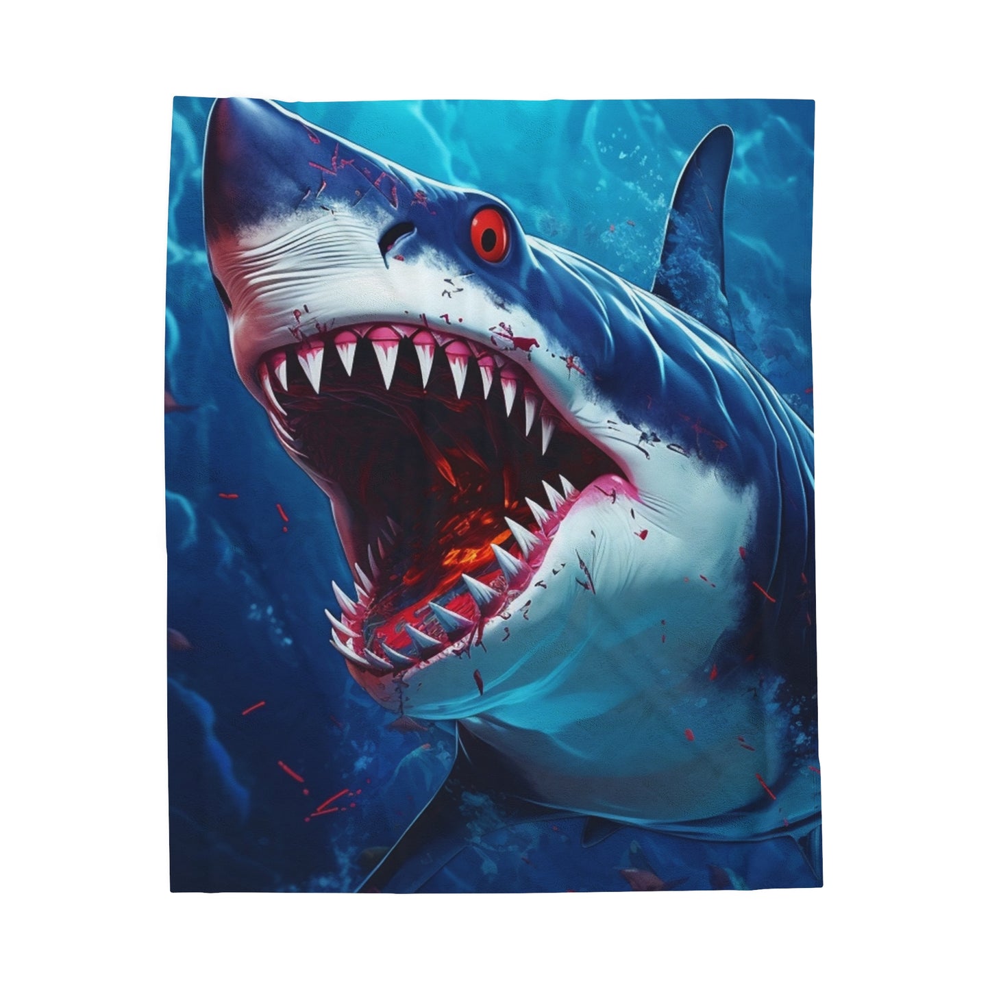 Great White Shark Scary Blanket