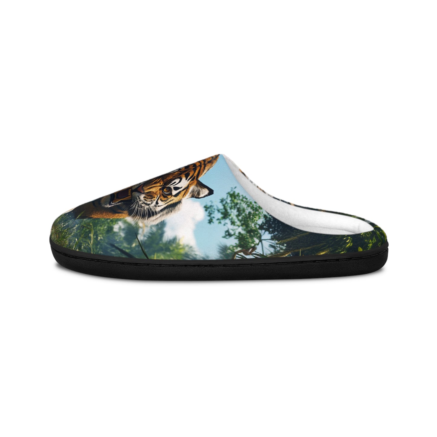 Tiger In The Jungle Indoor Slippers