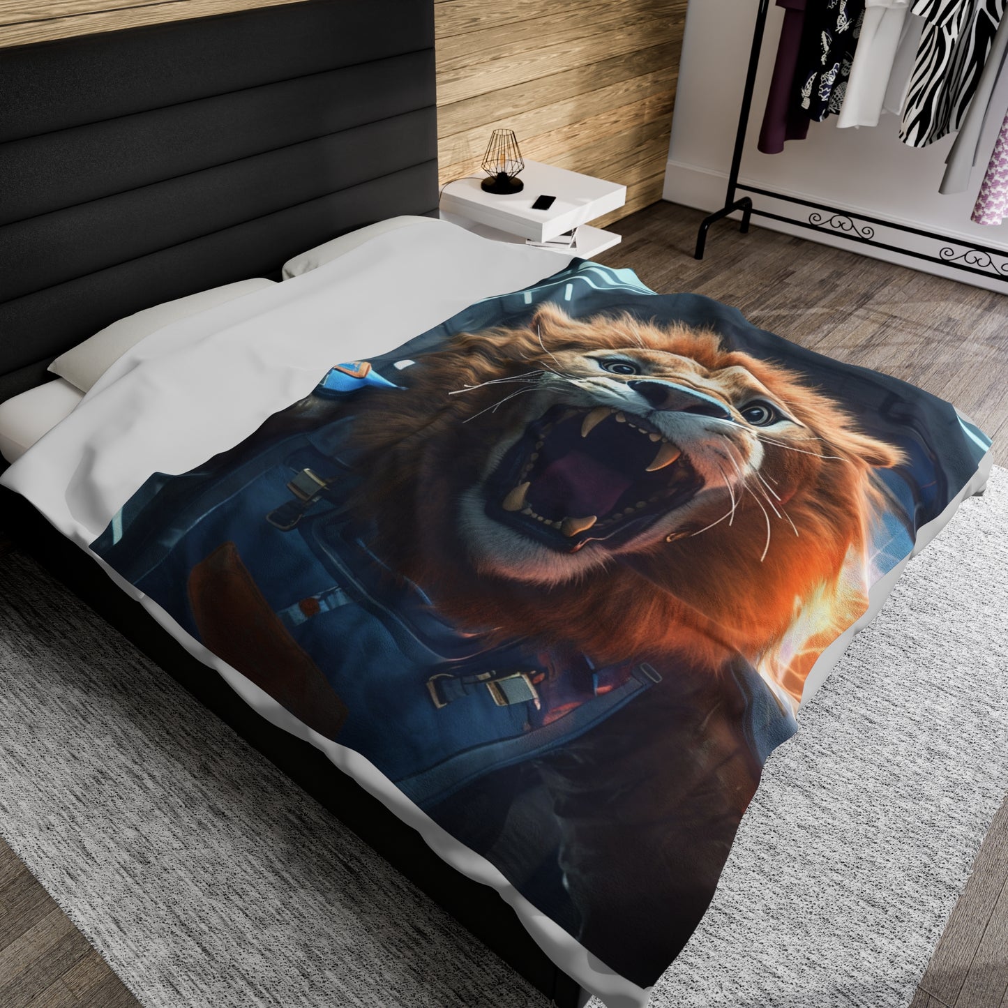 Astro Lion Plush Blanket