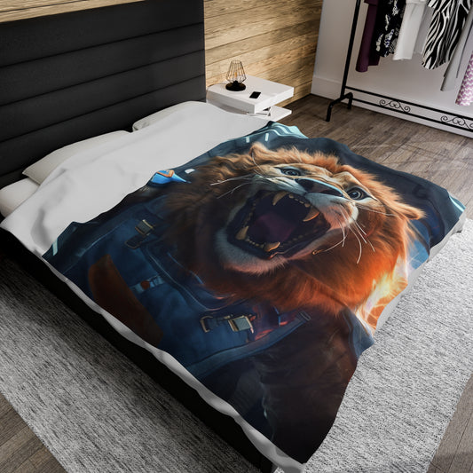 Astro Lion Plush Blanket