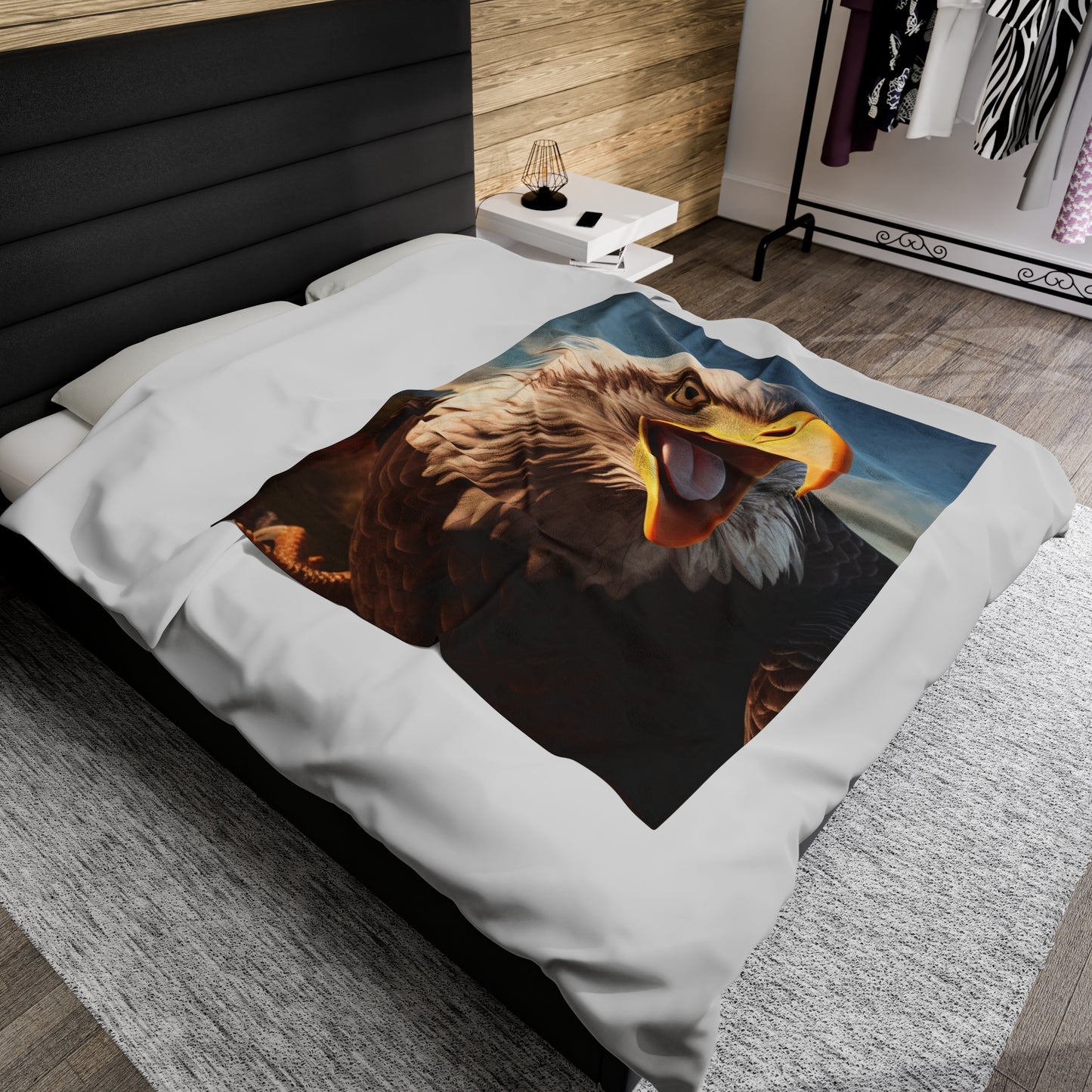 Bald Eagle Real Predator Plush Blanket