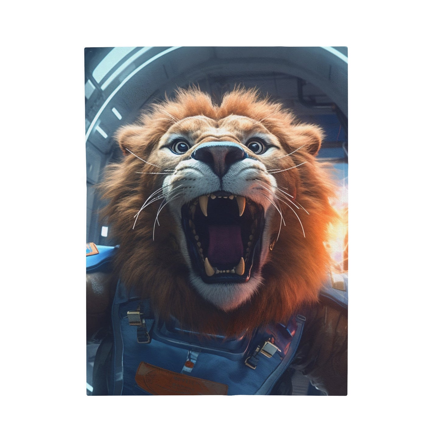 Astro Lion Plush Blanket