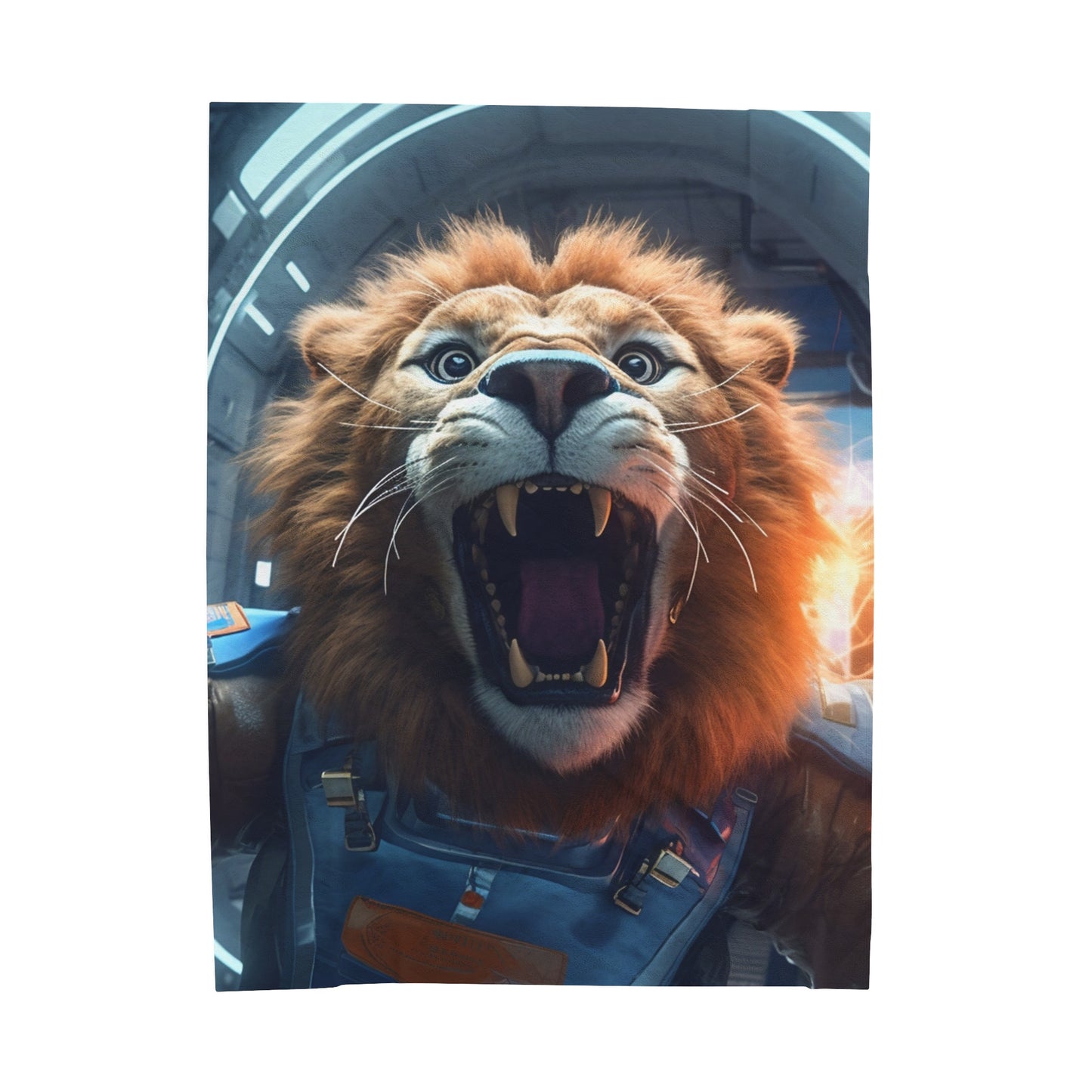 Astro Lion Plush Blanket