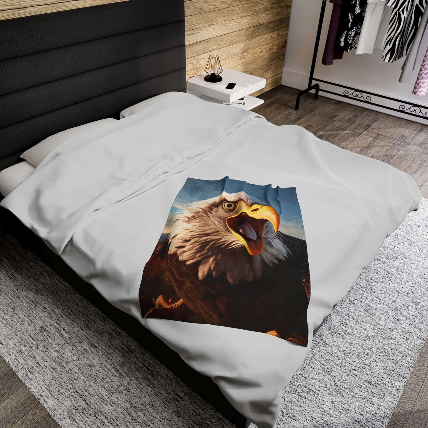 Bald Eagle Real Predator Plush Blanket