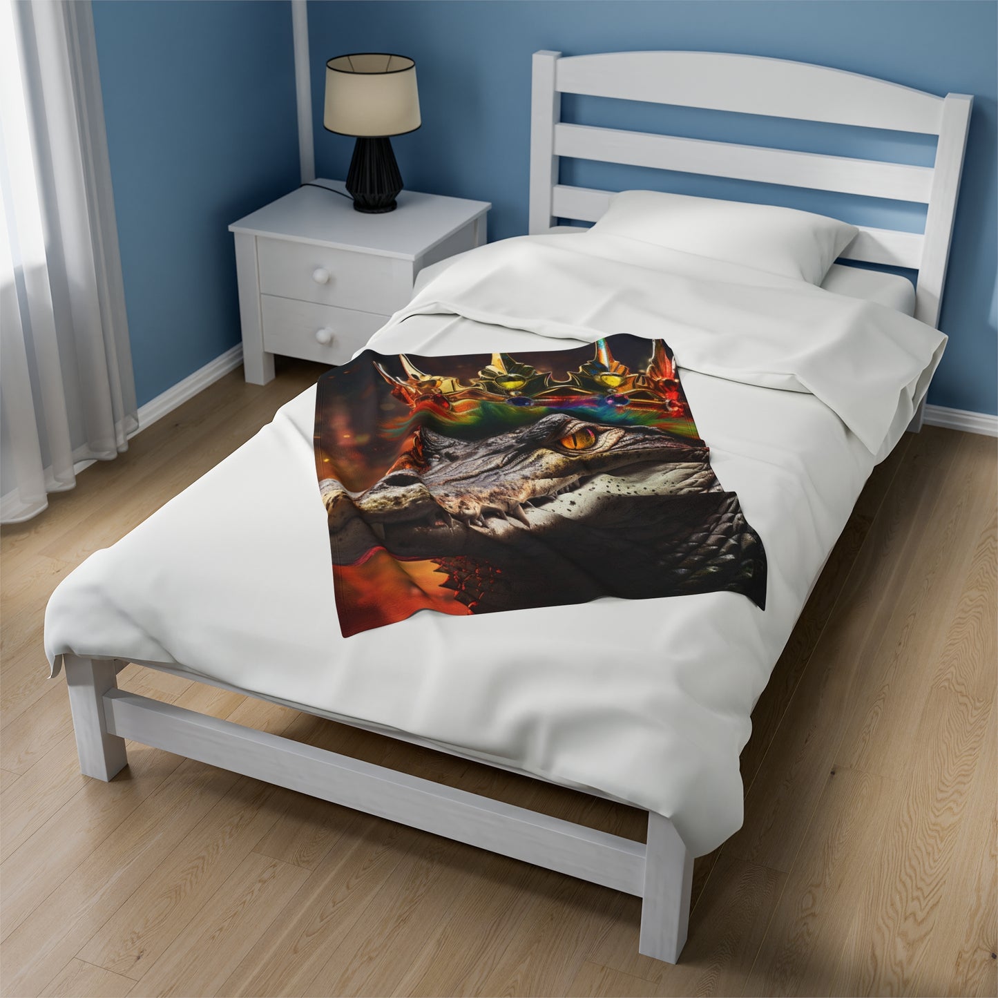 Alligator King Plush Blanket