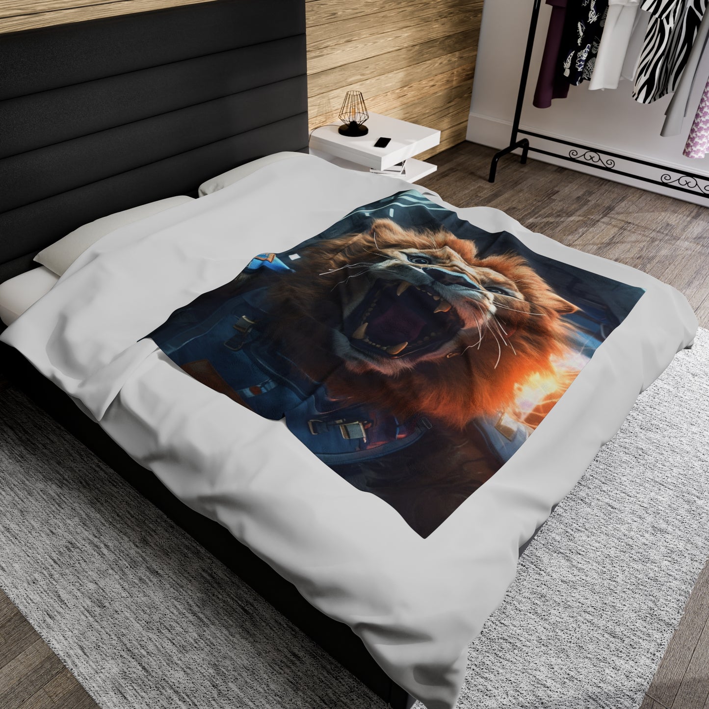 Astro Lion Plush Blanket